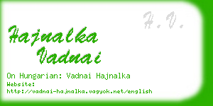 hajnalka vadnai business card